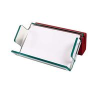 Porte-cartes de visite en acrylique transparent et finitions en bois