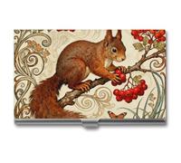 Porte-cartes de visite en forme de branche d'aubépine, étui fin en métal avec fermeture à boucle, organisateur de cartes d'identité pour hommes et femmes, portefeuille portable pour poche et mallett