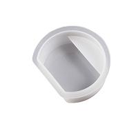 Porte-cartes de visite en résine de silicone, demi-cercle, fleurs, nuages, arc-en-ciel, hexagonal, forme de cœur, moule ornement arc-en-ciel