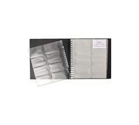 Exacompta Porte-cartes de visite Exacard Exactive® 320 cartes (160 pochettes) 265×250 mm noir