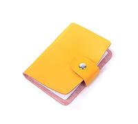 Porte-Cartes de Visite Portefeuille de Carte de crédit de Couleur Unie Creative Vintage Cash Holder Organisateur Case Box 24 Pack de Cartes Paquet de Porte-Cartes de crédit d'affaires (Color :