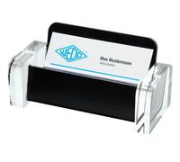 Porte-cartes de visite WEDO "acryl exclusif" transparent/noir