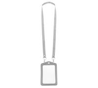 Porte-cartes D'identité Cordon, Étui PU Transparent Double Face | Affichage Visible des Cartes, Garde le Contenu au Sec, Usage Professionnel pour Bénévoles et Conférences