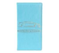 Porte-cartes d'immatriculation et d'assurance automobile - Portefeuille organiseur de documents de voiture en cuir synthétique de qualité supérieure, protecteur de documents du véhicule pour permis