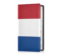 Porte-cartes d'immatriculation et d'assurance en cuir pour homme et femme, boîte à gants pour carte d'identité, permis de conduire, cartes d'information de contact clés, drapeau néerlandais hollandais