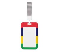 Porte-cartes Drapeau de l'Ile Maurice durable et léger Design élégant Convient pour les bureaux, les hôpitaux et les conférences