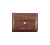 Porte-cartes élégant en cuir Tommy Hilfiger avec détails contrastés
