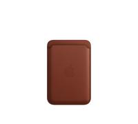 Coque Airtag Leather Wallet MagSafe ( Wallet 2nd generation) Avec fonctionnalité AirTag intégrée Umber Apple Marron