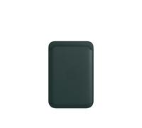 Coque Airtag Leather Wallet MagSafe ( Wallet 2nd generation) Avec fonctionnalité AirTag intégrée Forest Green Apple Vert