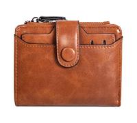 Porte-Cartes en Cuir PU - Design Multi-Fentes, Portefeuille Compact avec Fermeture éclair, Porte-Monnaie Multifonctionnel | Organisateur de Poche pour Les Jours pour de l'argent, des factures