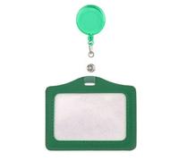 Porte-Cartes En Cuir Pu, Porte-Badges, Nom, Manches, Carte De Personnel De Travail, Étui De Couverture, Porte-Badge Avec Clips De Bobine Rétractables