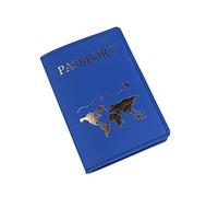 Porte-cartes en cuir synthétique pour homme et femme, amoureux, couple, mariage, voyage, bleu, FFF, Beauté de masse