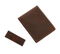 Porte-cartes en cuir synthétique pour un usage quotidien - Élégant permis de conduire et cartes de crédit - Accessoire d'affaires pour homme - Portefeuille en cuir synthétique - Pour homme, 8 cartes
