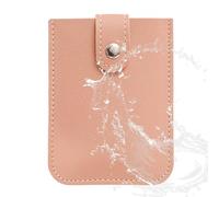 Porte-cartes extractible - Étui empilable en cuir synthétique, organiseur de crédit compact | Portefeuille fin et élégant avec fermeture à pression, disposition multi-fentes pour cartes de visite