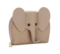 Porte-Cartes for Femme, étui à Cartes zippé Mignon, Pochette de Voyage for Cartes, Porte-Monnaie, Pochette rétro for Cartes, Pochette Portable for Petites Cartes d'identité(Gray)