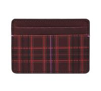 Porte-cartes FOSSIL Bronson Eggplant - Femme - Cuir - 3 compartiments - Compartiment de visualisation