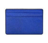 Porte-cartes FOSSIL Steven Card Case Brilliant Blue [153726] - Cuir souple - Homme - 10,5 x 7 x 0,5 cm