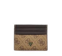 Guess Porte-cartes en cuir Mito Card Case pour homme Beige/Brun