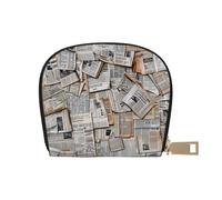 Porte-cartes imprimé en HD pour journaux, porte-cartes en cuir synthétique pour femme