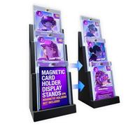 Porte-cartes magnétiques Stadium Displays (lot de 2), compatibles avec les protections Ultra Pro - Porte-cartes à collectionner - Support pour cartes - Présentoir pour cartes de sport