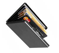 Porte-Cartes Mini en Aluminium - Étui à Cartes de Crédit en Métal | Portefeuille Anti-Magnétique, Portefeuille Fin pour Femmes Hommes, Boîtier à Čartes Minimaliste pour Carțes Bancaires Carțes de