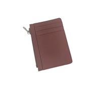 Porte-Cartes personnalisé avec nom, Porte-Monnaie en Cuir à Fermeture éclair, Portefeuille d'affaires décontracté(D-Wine)