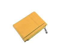 Porte-Cartes personnalisé avec nom, Porte-Monnaie en Cuir à Fermeture éclair, Portefeuille d'affaires décontracté(Yellow)
