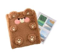 Porte-cartes photo compact, format A6 mignon en peluche, album portable | Porte-carte photo multi-usage pour enfants, Nouvel An, commémoration des grands-parents, grossesse, croissance de naissance