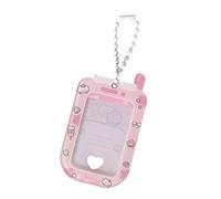 Porte-cartes photo coréen en acrylique en forme de téléphone de dessin animé de 2,5 cm - Pendentifs - Idole - Petit porte-carte photo - Étui à breloques - Organisateurs de