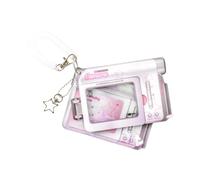 Porte-cartes photo en acrylique - Porte-cartes pour étudiant - Cadre d'affichage pour cartes photo de 7,3 cm - Porte-cartes photo - Organiseur de cartes photo avec porte-clés pour