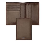 Porte-cartes pliable Classic Smooth, Café, 16.2, Classique