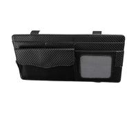 Porte-cartes, pochette de rangement pour visière automobile | Accessoires multi-visières pour portefeuille, lunettes, stylos signature, billets, poche pour carte de visière, lunettes de soleil, Fibre