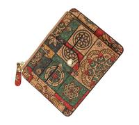 Porte-cartes pour femme - Portefeuille vintage pour femme avec porte-cartes de crédit - Petit portefeuille marron pour espèces, cartes de crédit, permis de conduire, art, F, Voir la description, Voir