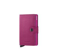 Porte-cartes - SECRID - Miniwallet Crisple - Fuchsia - Aluminium - Cuir - 10.2x6.5x2 cm