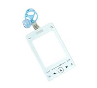 Porte-cartes sur le thème du lecteur de musique, porte-cartes photo, porte-cartes de bus avec pendentif porte-clés, L#, As shown in the figure
