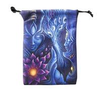 Porte-cartes Tarot - Porte-cartes en tissu pour Tarot Oracle, étui bouquet vintage gothique mignon pour bijoux débutant lecture divination Halloween amour