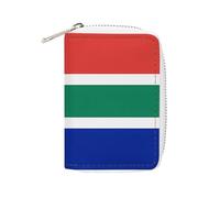 Porte-cartes tendance en cuir imprimé drapeau de l'Afrique du Sud, porte-cartes de grande capacité, petit et pratique, facile à mettre dans les poches, sacs à main, sacs à dos, etc. Répond à vos