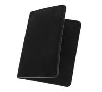 Porte-cartes Vertical pour Documents et Cartes de Visite en PU Ultra Fin | Format Compact, Compartiments Multiples, Style Moderne et Élégant, Noir, pour Port Discret en Poche Frontale