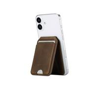 Accezz Porte-cartes MagSafe en cuir vintage avec support - Rustic Brown