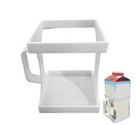 Porte-carton de lait avec poignée, un support réutilisable pour cartons de lait et de jus | Organiseur de cuisine anti-fuite peu encombrant pour la maison, la cuisine, la gastronomie