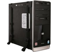 Porte-cases pour PC sous le comptoir Techly, noir