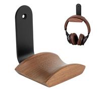 Porte Casque avec Appuie-tête en Noix de 6cm de Large, Support Casque Gamer Mural avec 3M Ruban Adhésif et vis, Crochet Casque pour l'oreille et Le Jeu