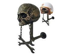 Porte-Casque de Moto - Porte-Casque tête de Mort, étagère Murale pour Casque | Rangement de Capot de tête, Support de Support de Casque de crâne, Support de Casque de crâne de Moto Durable et élégant