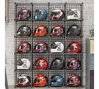 Porte-Casque de Moto Porte-Chapeau Étagère de Rangement, Panier de Rangement pour Casque de Vélo de Football en Métal, Présentoir de Chapeaux Fedora de Baseball de Cowboy au détail