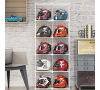 Porte-Casque de Moto Porte-Chapeau Étagère de Rangement, Panier de Rangement pour Casque de Vélo de Football en Métal, Présentoir de Chapeaux Fedora de Baseball de Cowboy au détail