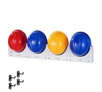 Porte Casque Mural, Support de Casque Mural, Porte-Casques Magnétiques, Crochets, Acier Galvanisé, pour Atelier/Usine(100cm/39in)