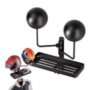 Porte-Casque Mural | Support Métallique Renforcé pour Casques - Système de Rangement Garage pour Équipement Sécurité et Équipement Motard VTT