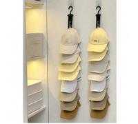 Porte-casquette de baseball à demi-cercle, unisexe, avec crochets et pinces, convient pour les armoires et les portes de placard, peut être accroché sur les portes ou les murs comme un porte-chapeau. 