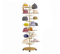 porte casquette support Présentoir De Chapeaux Moderne Et Commercial, Support Rotatif Pour Chapeaux De Détail Avec Roues, Organisateur De Chapeau Vertical En Métal Pour Plusieurs Perruques/casquettes