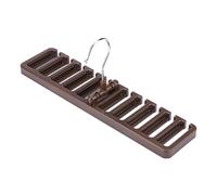 Porte-Ceinture, Porte-Attache pour Cintre de Ceinture, Porte-Ceinture à Cravate à 10 Fentes Porte-Ceinture antidérapante pour écharpes pour Ceintures pour la Maison(Brun)